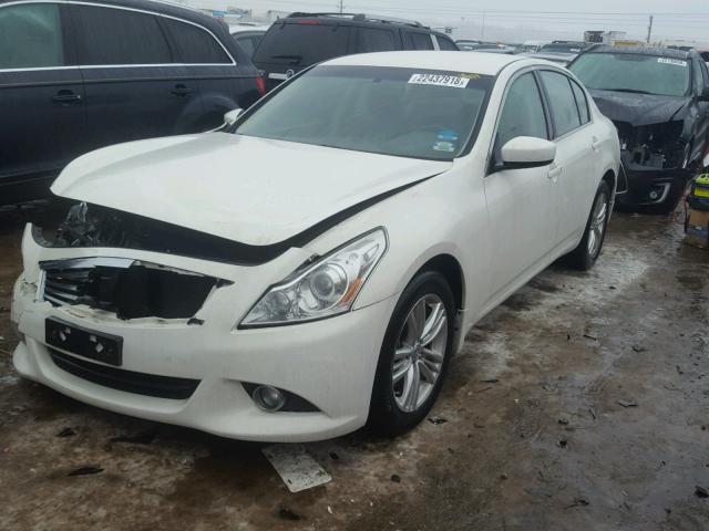 JN1CV6AR0AM459976 - 2010 INFINITI G37 WHITE photo 2