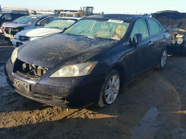 JTHBJ46G782221269 - 2008 LEXUS ES 350 BLUE photo 2