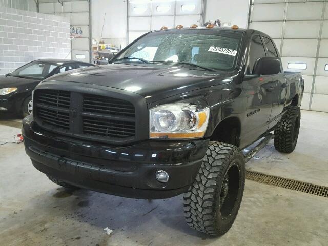 3D7KS28D76G130762 - 2006 DODGE RAM 2500 S BLACK photo 2