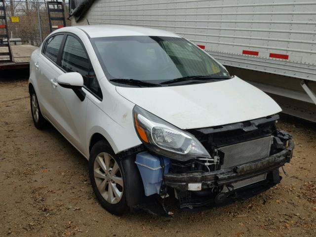 KNADN4A37C6052839 - 2012 KIA RIO EX WHITE photo 1