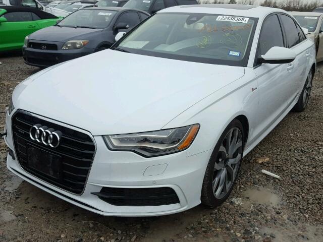 WAUHGAFC3FN007071 - 2015 AUDI A6 PRESTIG WHITE photo 2