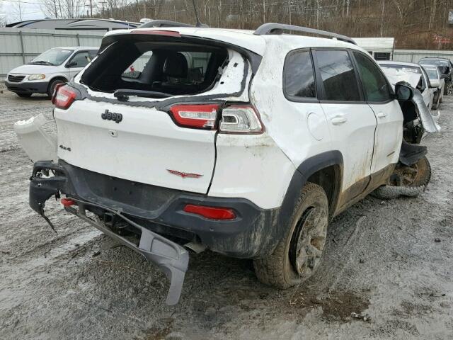 1C4PJMBS6FW647610 - 2015 JEEP CHEROKEE T WHITE photo 4