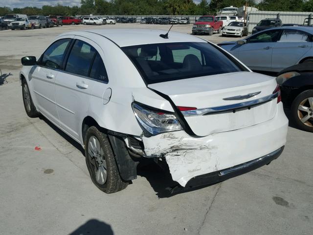 1C3CCBAB4CN273275 - 2012 CHRYSLER 200 LX WHITE photo 3