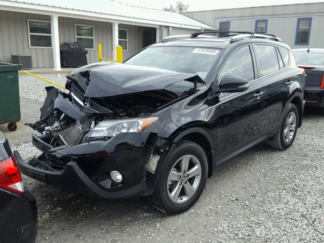 2T3WFREV7FW149138 - 2015 TOYOTA RAV4 XLE BLACK photo 2