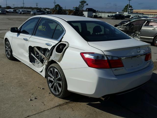 1HGCR2F53FA056925 - 2015 HONDA ACCORD SPO WHITE photo 3