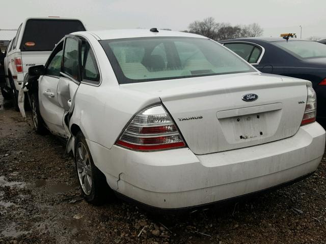 1FAHP24W78G167408 - 2008 FORD TAURUS SEL WHITE photo 3