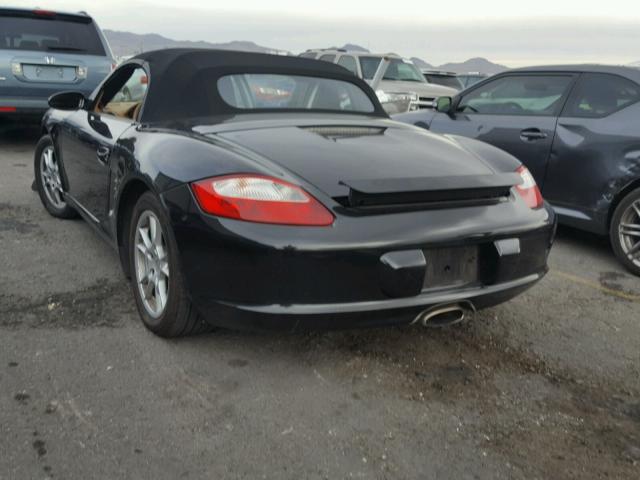 WP0CA29896U713169 - 2006 PORSCHE BOXSTER BLACK photo 3