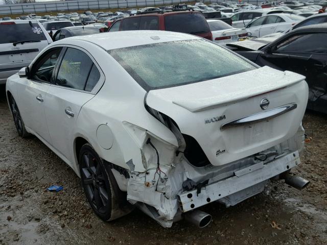 1N4AA5APXEC481767 - 2014 NISSAN MAXIMA S WHITE photo 3