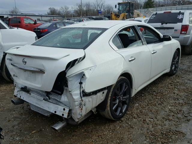 1N4AA5APXEC481767 - 2014 NISSAN MAXIMA S WHITE photo 4