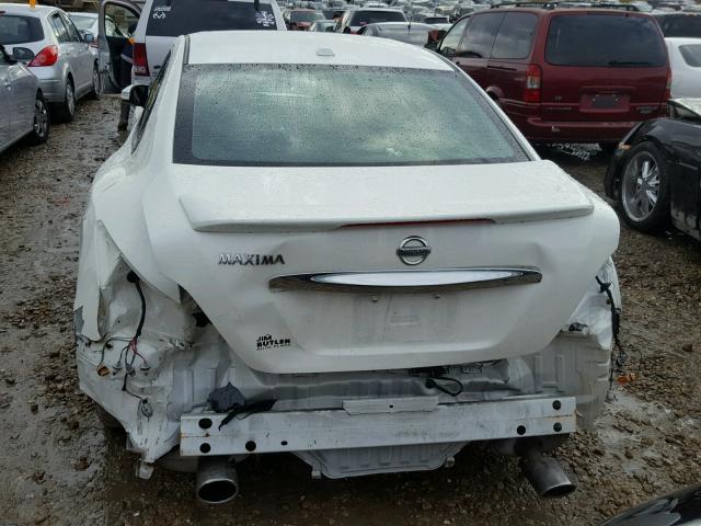 1N4AA5APXEC481767 - 2014 NISSAN MAXIMA S WHITE photo 9