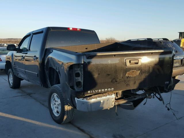 2GCEC13J871695995 - 2007 CHEVROLET SILVERADO BLACK photo 3