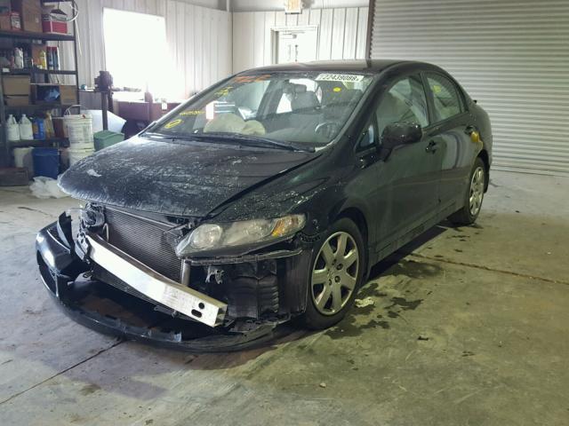 19XFA1F53AE057897 - 2010 HONDA CIVIC LX BLACK photo 2