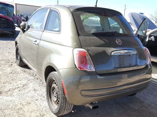 3C3CFFAR0CT179714 - 2012 FIAT 500 POP GREEN photo 3