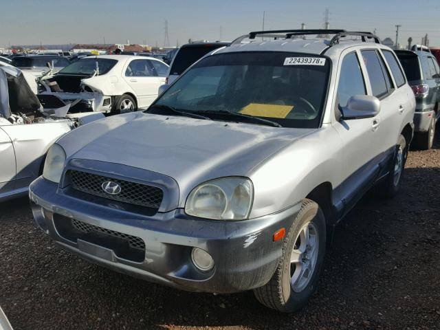 KM8SC83DX1U091491 - 2001 HYUNDAI SANTA FE G SILVER photo 2