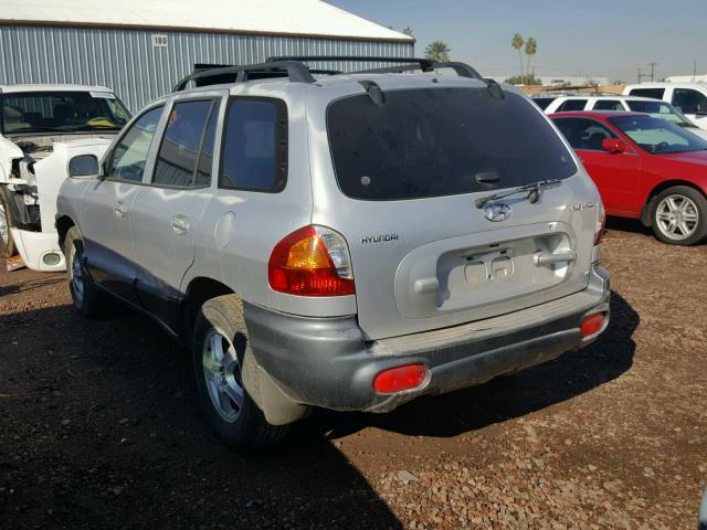 KM8SC83DX1U091491 - 2001 HYUNDAI SANTA FE G SILVER photo 3