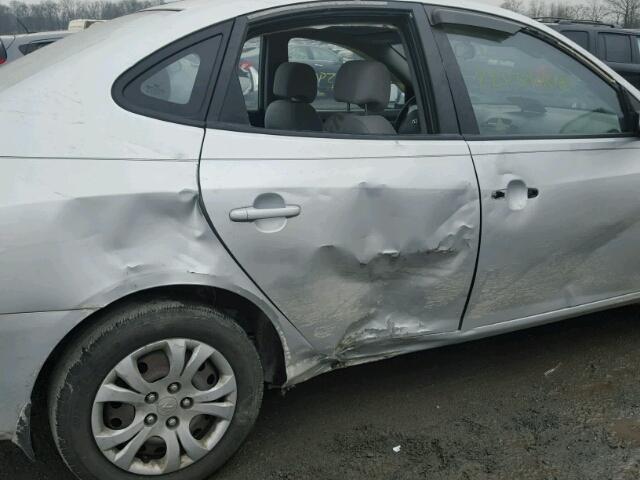 KMHDU46D87U259678 - 2007 HYUNDAI ELANTRA GL SILVER photo 9