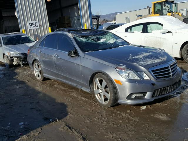 WDDHF8HB2BA502615 - 2011 MERCEDES-BENZ E 350 4MAT GRAY photo 1