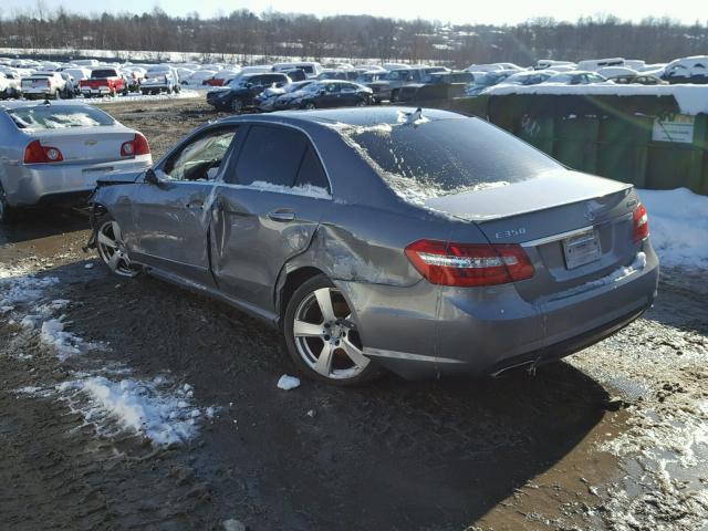 WDDHF8HB2BA502615 - 2011 MERCEDES-BENZ E 350 4MAT GRAY photo 3