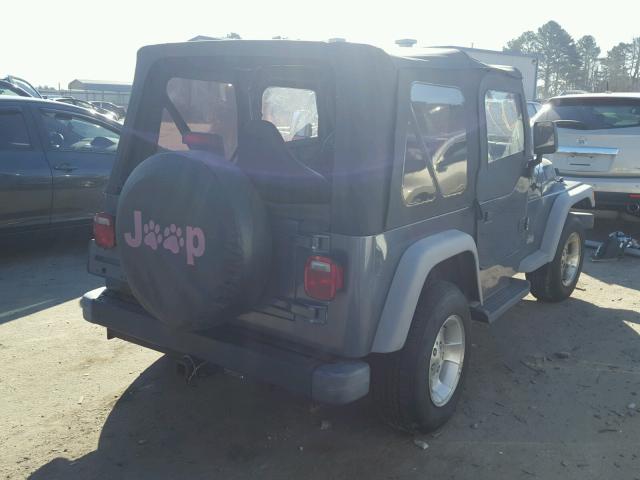 1J4FA29PX2P727167 - 2002 JEEP WRANGLER / BLUE photo 4