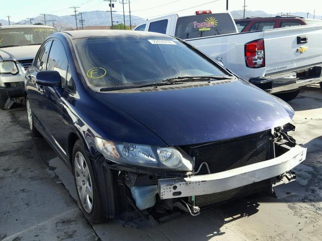 2HGFA1F52AH582830 - 2010 HONDA CIVIC LX BLUE photo 1