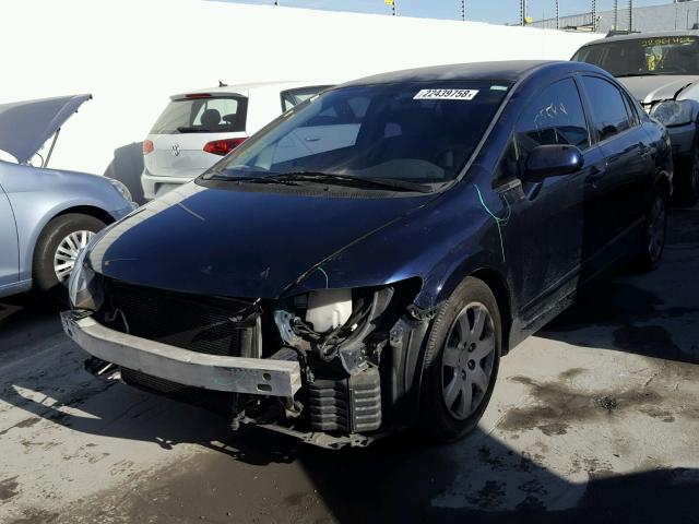 2HGFA1F52AH582830 - 2010 HONDA CIVIC LX BLUE photo 2