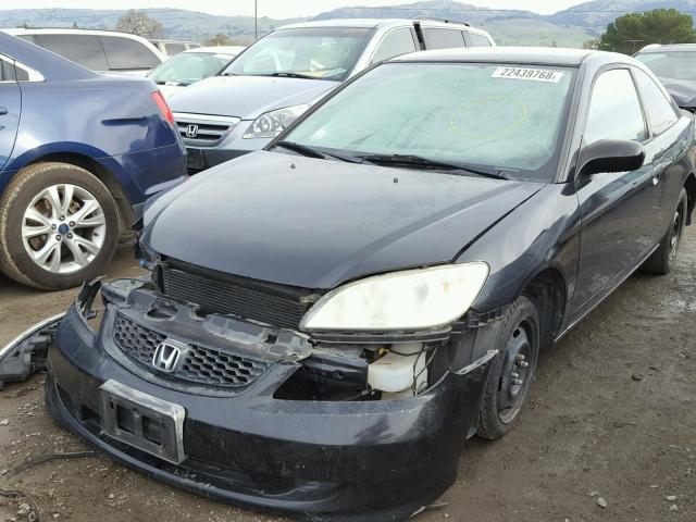 1HGEM22164L069776 - 2004 HONDA CIVIC DX V BLACK photo 2