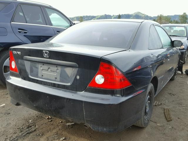 1HGEM22164L069776 - 2004 HONDA CIVIC DX V BLACK photo 4