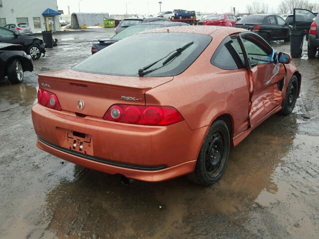 JH4DC53075S800578 - 2005 ACURA RSX TYPE-S ORANGE photo 4