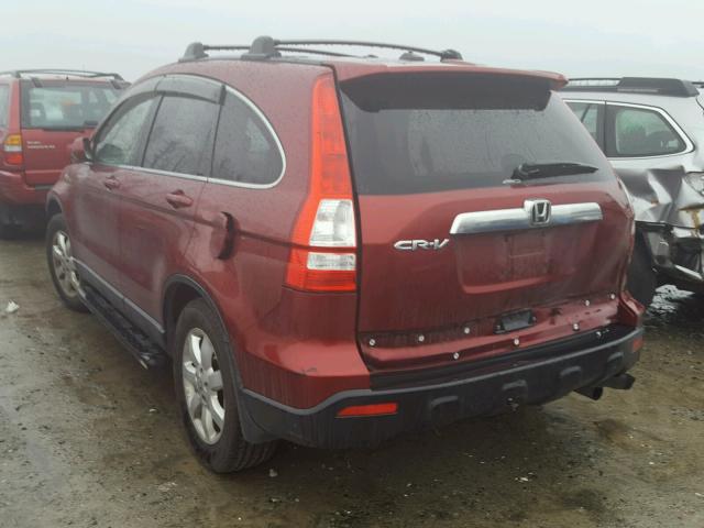 JHLRE48757C107011 - 2007 HONDA CR-V EXL RED photo 3