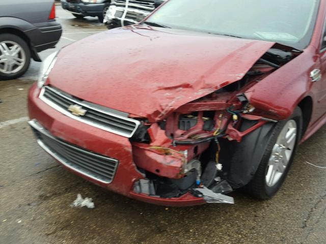 2G1WB5EK5B1214073 - 2011 CHEVROLET IMPALA LT BURGUNDY photo 9