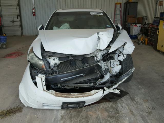 1HGCP2F84AA193185 - 2010 HONDA ACCORD EXL WHITE photo 9