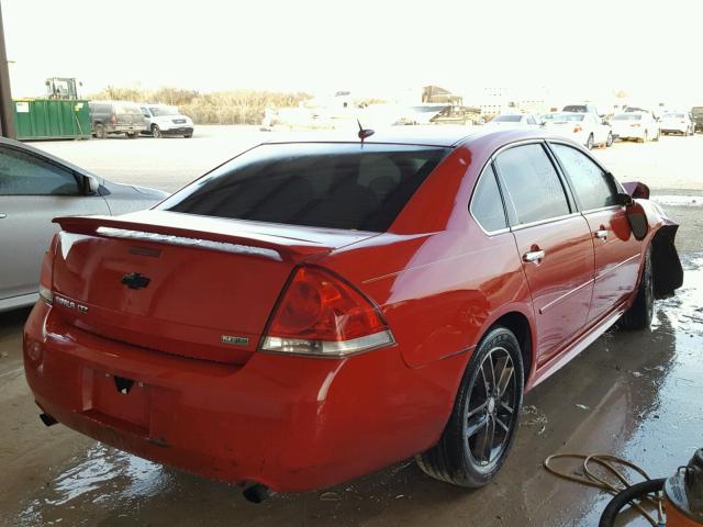 2G1WC5E30D1111040 - 2013 CHEVROLET IMPALA LTZ RED photo 4