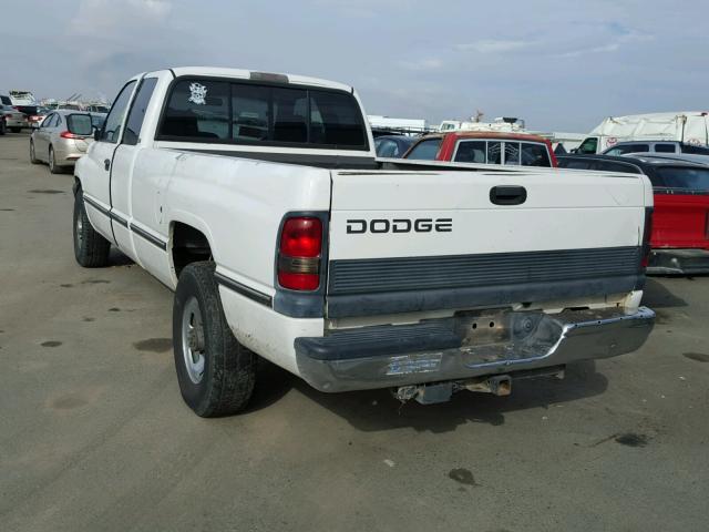 3B7KC23W7VM504142 - 1997 DODGE RAM 2500 WHITE photo 3