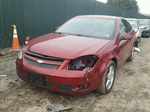 1G1AL18F587148263 - 2008 CHEVROLET COBALT LT BURGUNDY photo 2