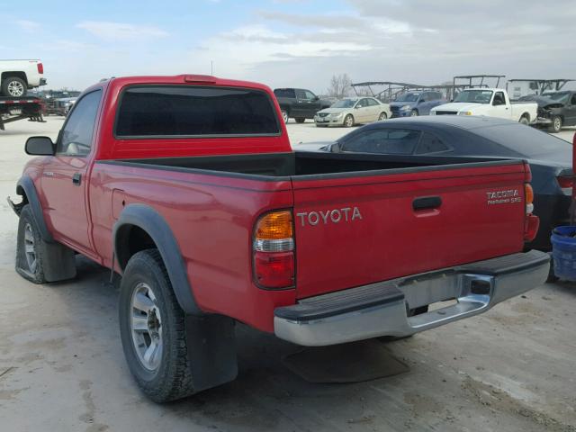 5TENM92N11Z840524 - 2001 TOYOTA TACOMA PRE RED photo 3