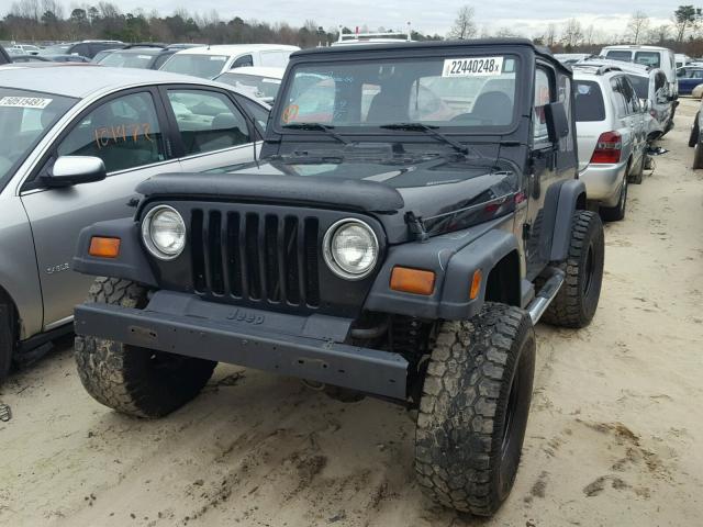 1J4FY19SXXP448142 - 1999 JEEP WRANGLER / BLACK photo 2