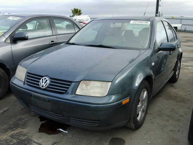 3VWSE69M93M071229 - 2003 VOLKSWAGEN JETTA GLS GREEN photo 2