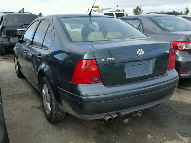 3VWSE69M93M071229 - 2003 VOLKSWAGEN JETTA GLS GREEN photo 3