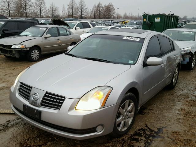 1N4BA41E24C874867 - 2004 NISSAN MAXIMA SE GRAY photo 2