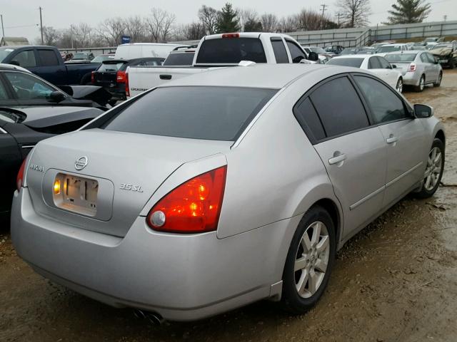 1N4BA41E24C874867 - 2004 NISSAN MAXIMA SE GRAY photo 4