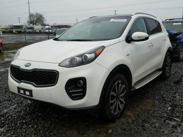 KNDPNCAC5H7067237 - 2017 KIA SPORTAGE E WHITE photo 2