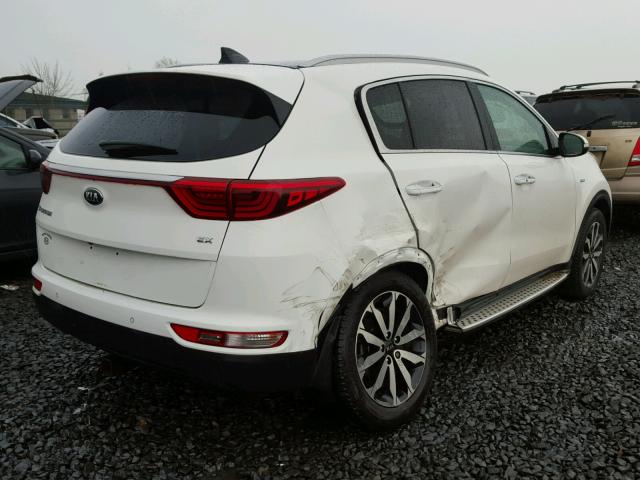 KNDPNCAC5H7067237 - 2017 KIA SPORTAGE E WHITE photo 4