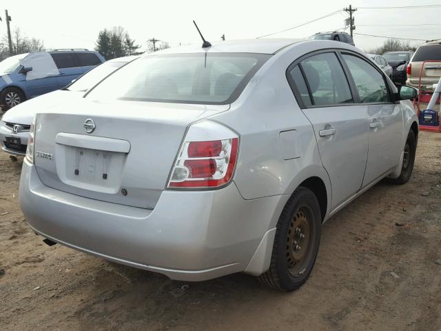 3N1AB61E38L692154 - 2008 NISSAN SENTRA 2.0 SILVER photo 4