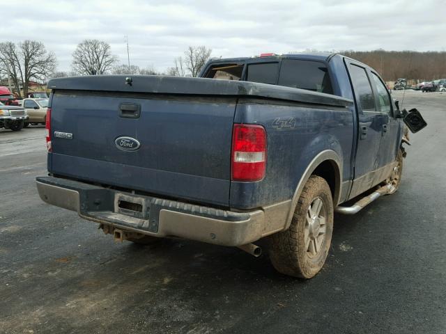 1FTPW14535FB03202 - 2005 FORD F150 SUPER BLUE photo 4