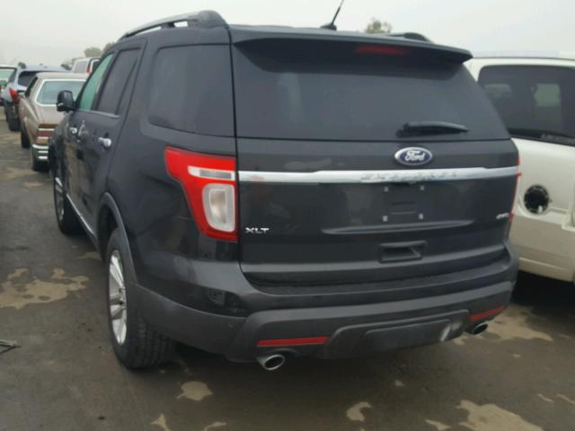 1FM5K8D82EGB73737 - 2014 FORD EXPLORER X BLACK photo 3