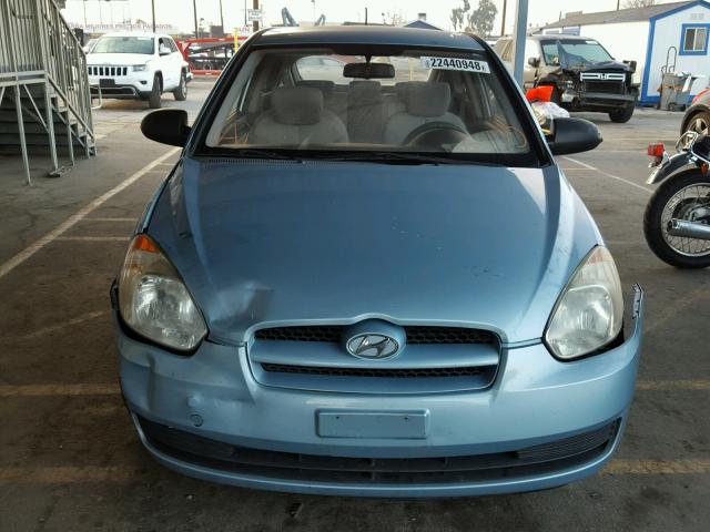 KMHCM36C67U035175 - 2007 HYUNDAI ACCENT GS BLUE photo 9