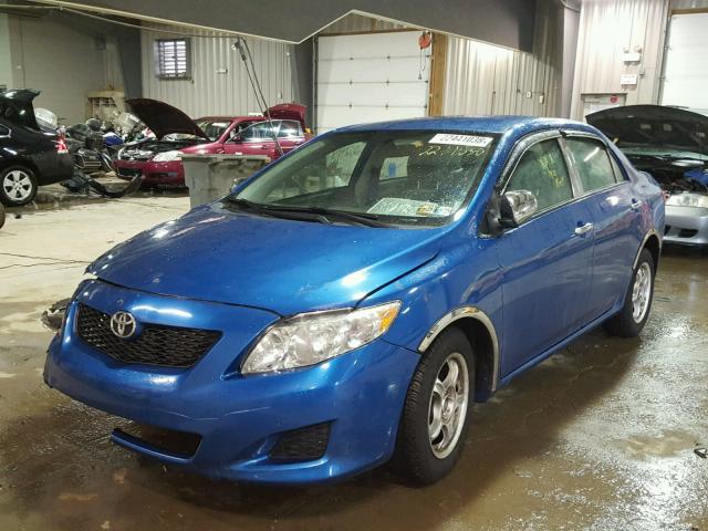 2T1BU4EE7AC313319 - 2010 TOYOTA COROLLA BA BLUE photo 2