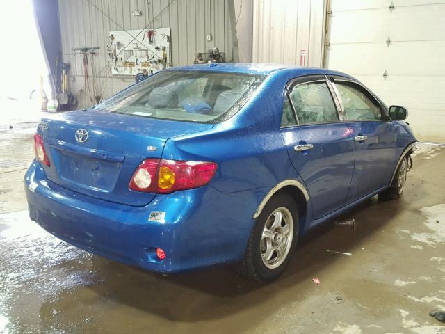 2T1BU4EE7AC313319 - 2010 TOYOTA COROLLA BA BLUE photo 4