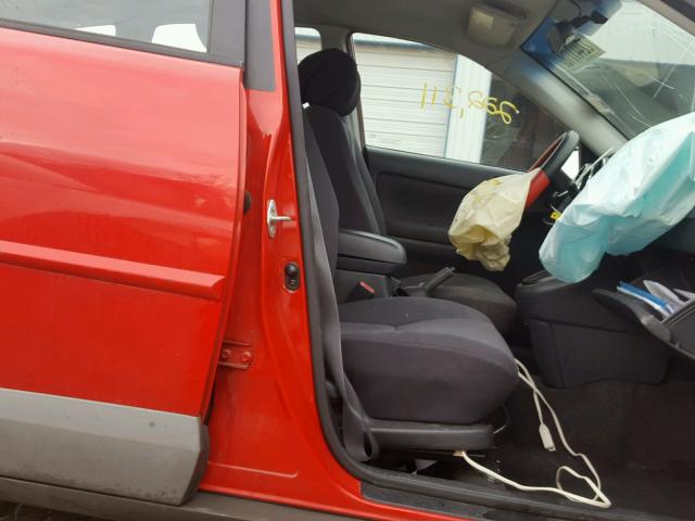 5Y2SL62823Z411633 - 2003 PONTIAC VIBE RED photo 5