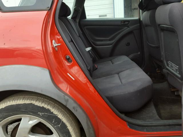 5Y2SL62823Z411633 - 2003 PONTIAC VIBE RED photo 6